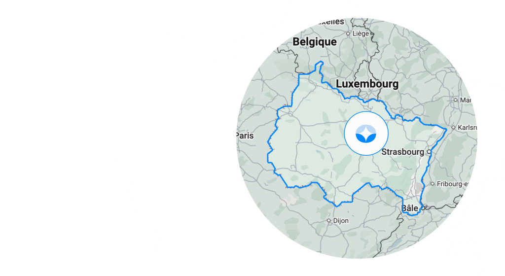 Carte du Grand Est